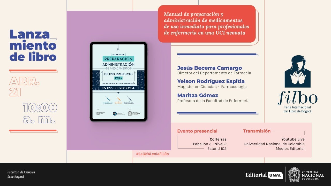 #LaUNALenFILBo2022 📖 | Lanzamiento «Manual de preparación y administración de medicamentos (...)