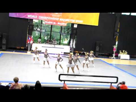 Mažoretky Elité Ostrava Poruba II.Vicemistryně světa 2014