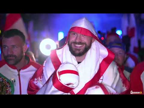 Tyson Fury's AMAZING ringwalk at Wembley Stadium before facing Dillian Whyte