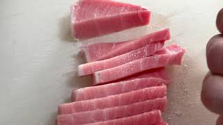 昼間にただ中トロを食べるだけの動画