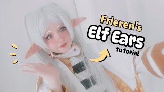 How to make Frieren's ELF EARS | Big Elf Ears DIY