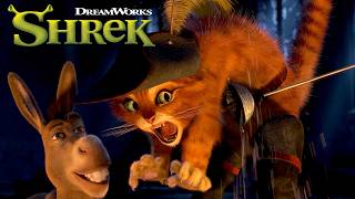 Scary Stories 😱 with Donkey & Puss in Boots! | SHREK'S THRILLING TALES