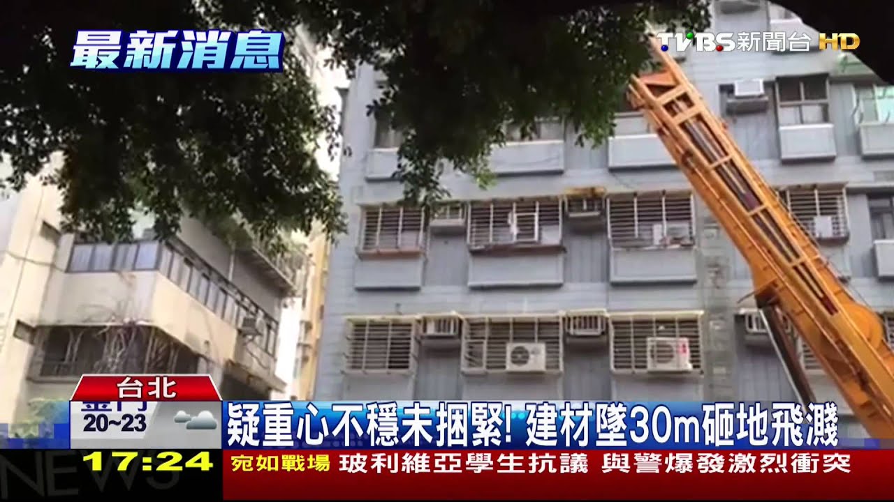 砰!裝潢吊掛嘸防護 建材墜30m險砸人