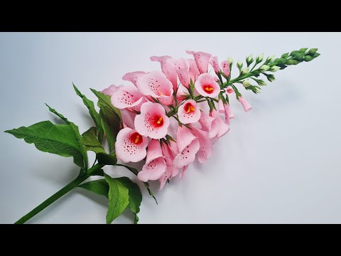 How to make Foxlove flowers from crepe paper / Paper Flower / Góc nhỏ Handmade