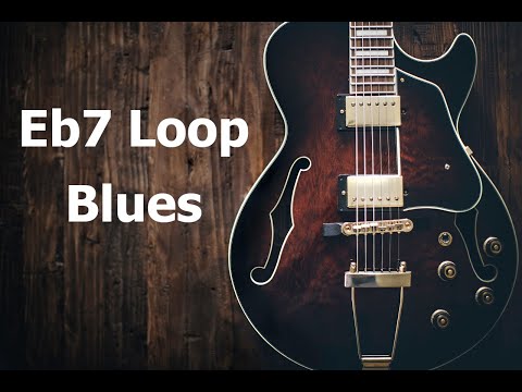 Eb7 Blues Guitar Backing Track Jam Loop