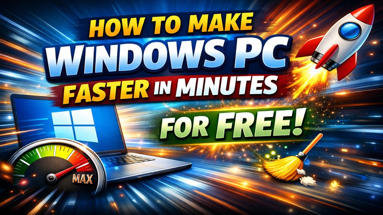 How to Make Your Windows PC FASTER in Minutes for FREE! (2025)