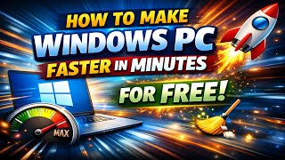 How to Make Your Windows PC FASTER in Minutes for FREE! (2025)