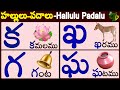 హల్లులు పదాలు HALLULU PADALU Telugu Hallulu WORDS Learn Telugu Words Telugu 