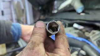 Mopar Dodge Ram 3500 spark plug and plug wire replacement project big booty Trudy