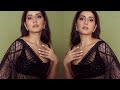 Raashi Khanna In Black Saree Latest