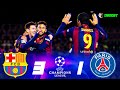 Barcelona 3-1 PSG - MSN vs Ibrahimovic - 2014/15 - Extended Highlights - FHD