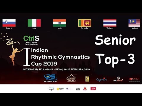 1st Indian Rhythmic Cup Hyderabad 2019 - Senior Top 3