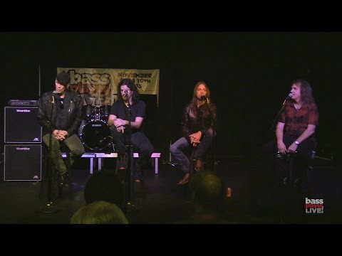 Billy Sheehan, Rex Brown, Frank Bello, and David Ellefson at Bass Player LIVE! 2013