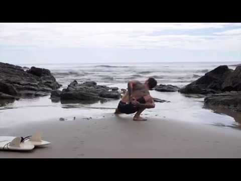Hatha Yoga on the beach in Nicaragua - Trailer [motoyogisurfer]