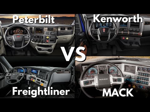 EPIC American Truck Interior & Exterior Battle ▶ Peterbilt vs. Kenworth vs. Freightliner vs. MACK