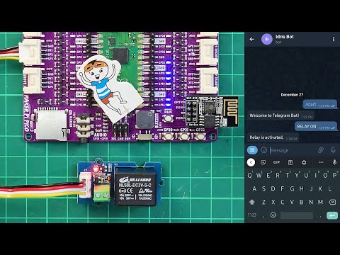 Controlling Relay via Telegram using Maker Pi Pico and CircuitPython