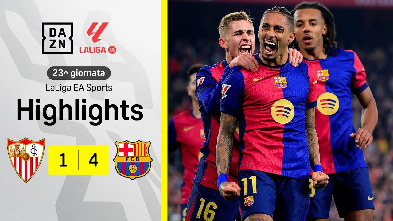 Poker catalano, ora il REAL MADRID dista solo due punti: Siviglia-Barcellona 1-4 | La Liga | DAZN