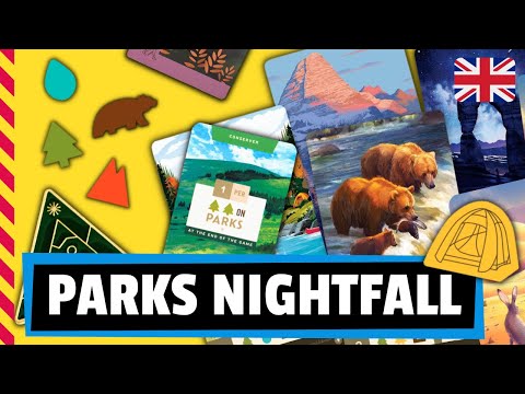 PARKS NIGHTFALL Board game - Tutorial / Review / How to play (English)