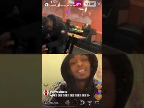 1.Cuz har live o lallar mä grabbarna i Hässelby(mä Aden i liven på Instagram)