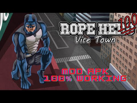 Rope hero : Vice Town  Mod hack latest version 6.3.9 || UNLIMITED Money hack and UNLIMITED health