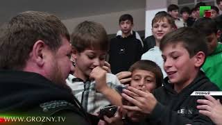 Рамзан Кадыров побывал на баскетбольном матче между «Динамо» (Грозный) и «Южный слон» (Ставрополь)