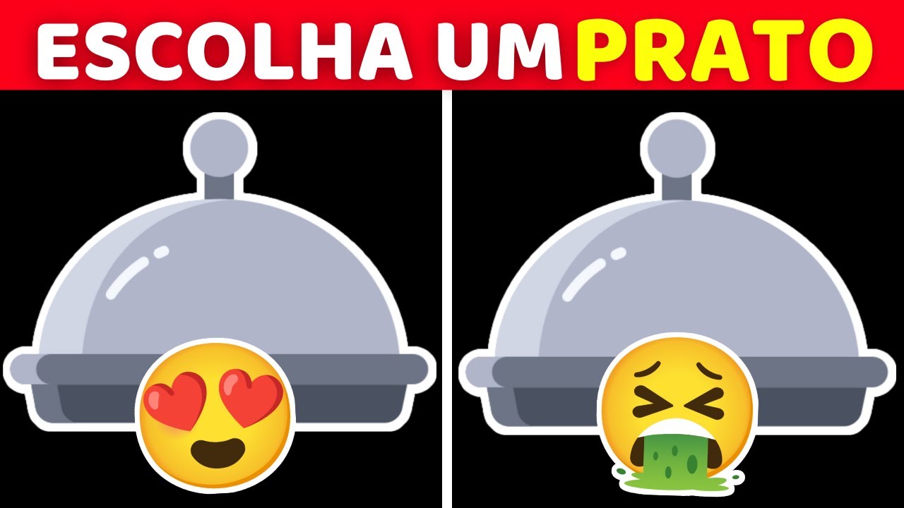 Escolha um Prato 🍽️🍔|Edição Comida Boa Vs Comida Ruim |Jogo das Escolhas| Quiz