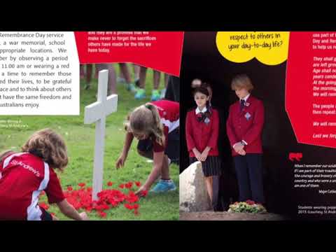 Australia Remembers books on tour promo video