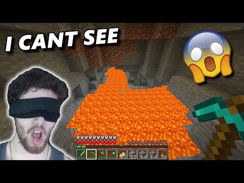 PLAYING MINECRAFT BLINDFOLDED!!! - Minecraft Survival [#173]