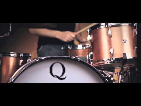 Q Drum Co. Brushed Copper Kit w/ Maple Re-Rings