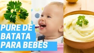 Como Fazer Papinha  purê de Batata para o Bebê
