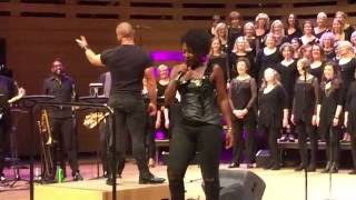 Beats, Brass &amp; Black, Jully Black performing &quot;Running&quot; with newchoir @ Koerner Hall, Toronto