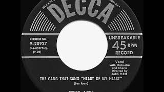 1954 HITS ARCHIVE: Heart Of My Heart - Four Aces (their original version)