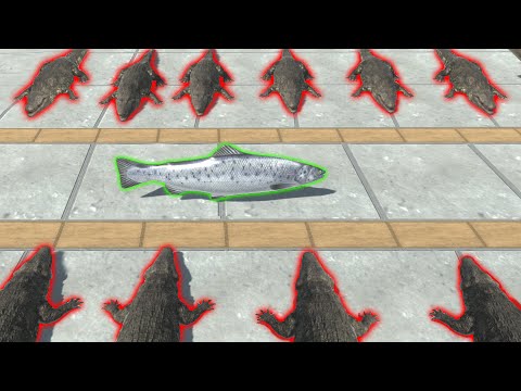 Escape from Deadly Mosasaurus - Animal Revolt Battle Simulator
