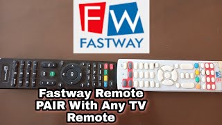 Fastway Remote Ko Pair Kaise Kare TV K Remote K Sath // How to pair Your Fastway Remote  With TV rem