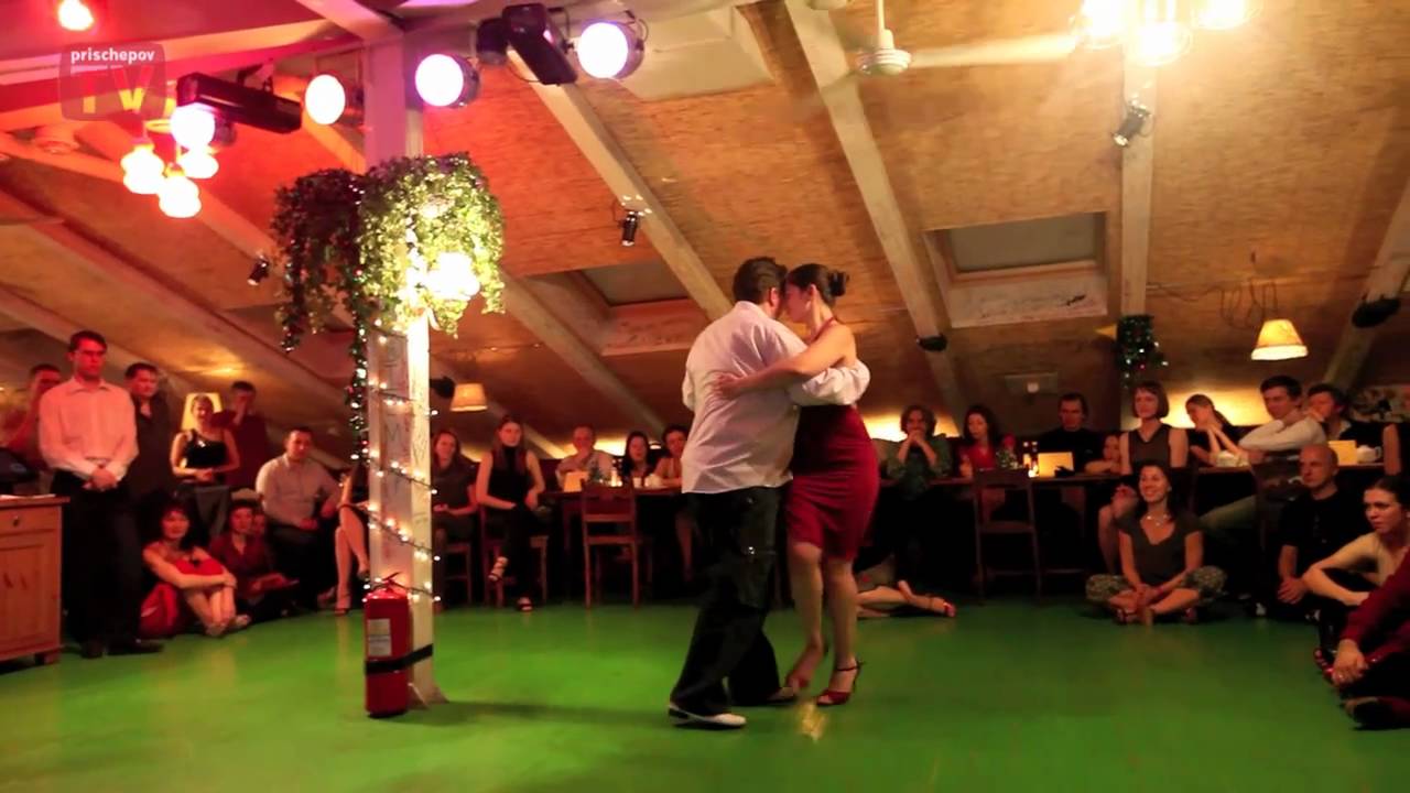 Yury Alexeev and Elena Chuvilina,  Russia, Moscow, Milonga "Na Cherdake" 20.12.2010