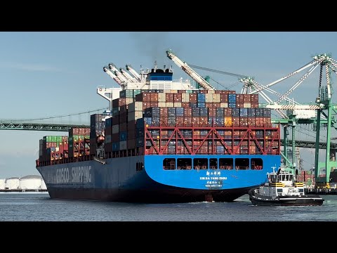 4K PORTS OF LOS ANGELES AND LONG BEACH SHIPSPOTTING - January 12, 2023