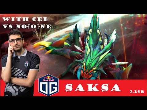 [DOTA 2] OG.Saksa the WEAVER with Ceb vs No[o]ne [OFFLANE] [7.25b]