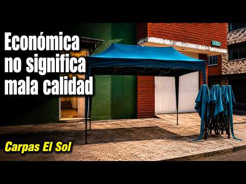 Carpa kiosko plegable económica en lona morral — Carpas El Sol