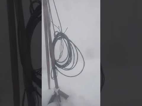 Cнежная гроза обрушилась на Олекминский район Якутии