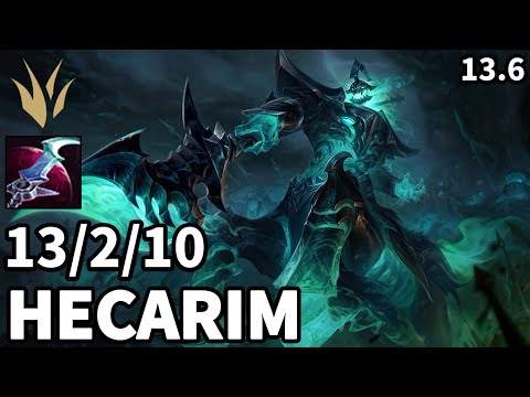Hecarim  Jungle vs Lillia - EUW Master | Patch 13.6