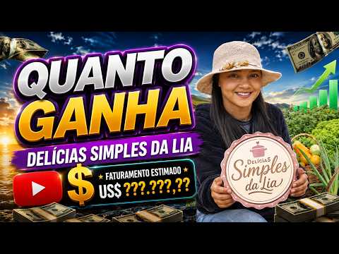 QUANTO GANHA O CANAL DELICIAS SIMPLES DA LIA | GANHOS REAIS 2026