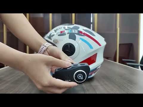 (Q28 2x) Motorbike Headset Intercom for Helmet with Camera for 2 People