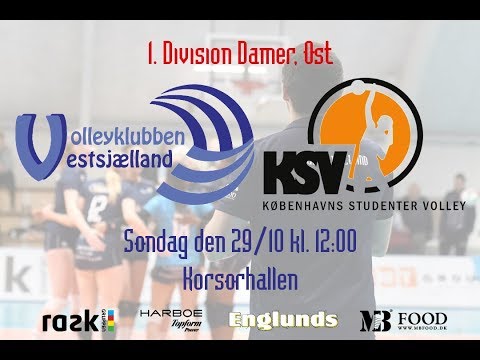 1. Div. Damer, Øst. VK Vestsjælland - KSV. 29. oktober 2017