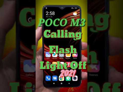 POCO M3 Calling Flashlight Off #shorts