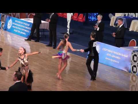 WDSF Open Junior 2 Latin 1/4 Cha Cha Oleg Kulikov - Polina Krivoshchekova