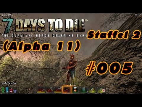 Let´s Play 7 Days To Die (Alpha 11) #005 - EEEndlich eine Stadt - Gameplay german [Full HD]