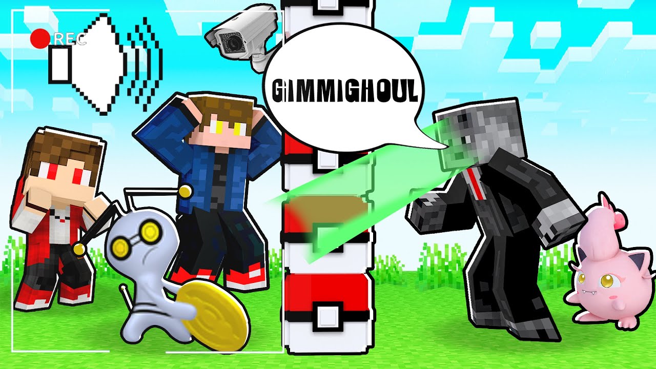 TROLLEI meus AMIGOS com CÂMERAS ESCONDIDAS de POKEMON LENDÁRIO no MINECRAFT