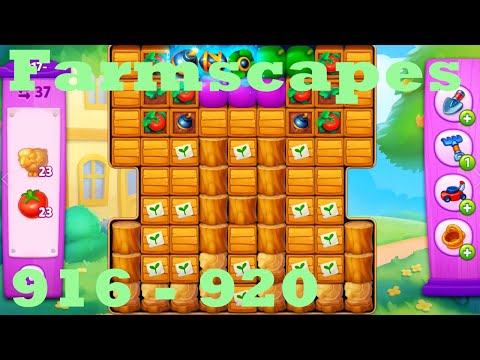 Farmscapes Level 916 - 920 HD Gameplay Walkthrough |  3 - match game | android | ios | pc | app