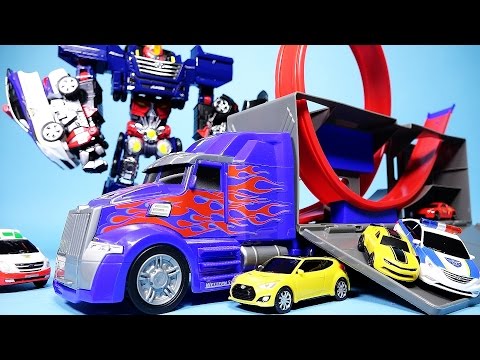 헬로카봇 과 옵티머스 프라임 범블비 챌린지 Transformers Optimus Prime challenge