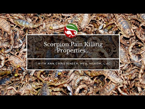 Scorpion Pain Killing Properties